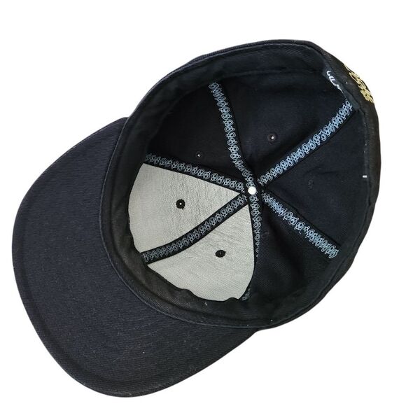 Eight 732 Mens Black Cap with Embroidered Dragons Size 7 5/8 - Picture 3 of 7